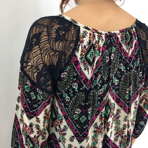 Paisley Chevron Boho Dress - Picture 6 of 8